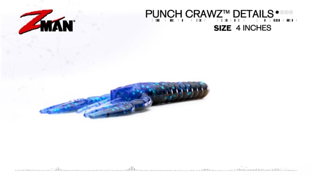 Z-Man Punch CrawZ 4 inch Soft Plastic Craw 6 pack