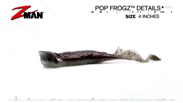 Z-Man Pop FrogZ 4 inch Soft Plastic Popper Frog 4 pack
