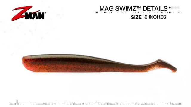 Z-Man Mag SwimZ 8 inch Paddle Tail Swimbait 3 pack