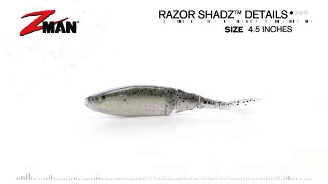 Z-Man RaZor ShadZ 4 1/2 inch Soft Jerkbait 4 pack
