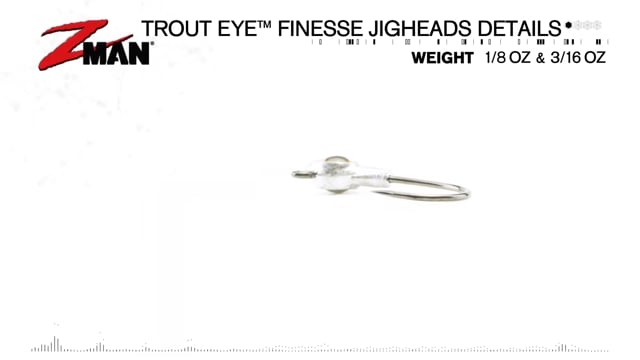 Z-Man Trout Eye Finesse Jigheads 3 pack