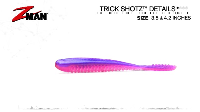 Z-Man Trick ShotZ 3 1/2 inch Dropshot Bait 6 pack