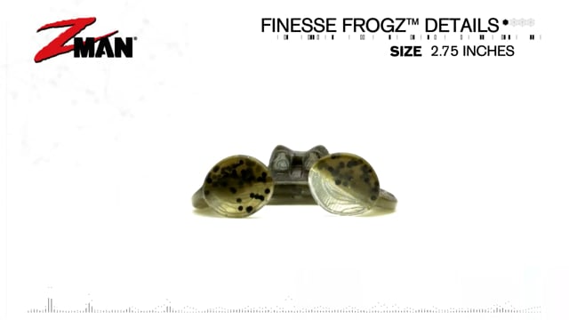 Z-Man Finesse FrogZ 2 3/4 inch Soft Plastic Frog 4 pack