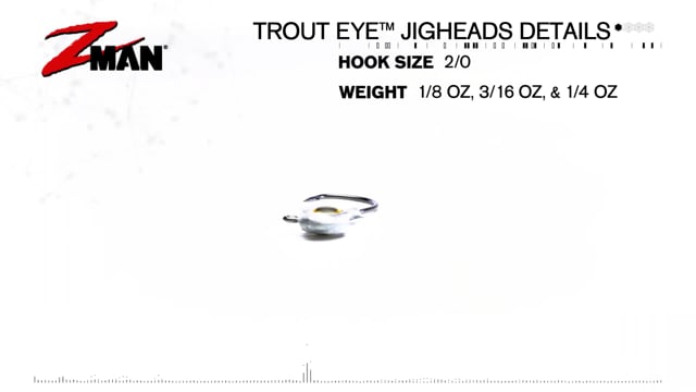 Z-Man Trout Eye 1/8 oz. Jighead 3 pack