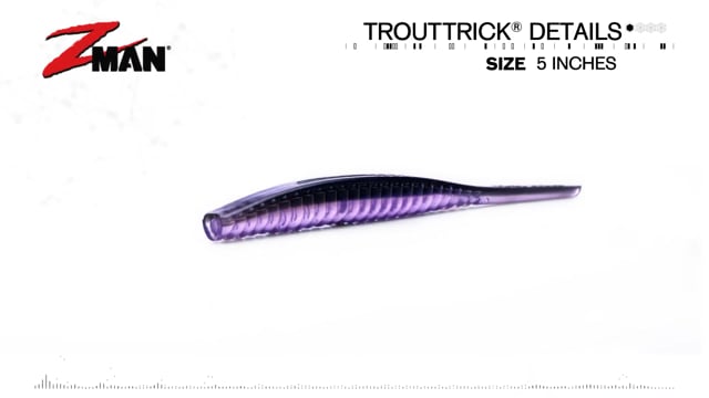 Z-Man Original Trout Trick Soft Worm - Mood Ring, 5in