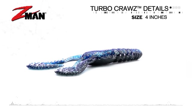 Z-Man Turbo CrawZ 4 inch Soft Plastic Craw 6 pack