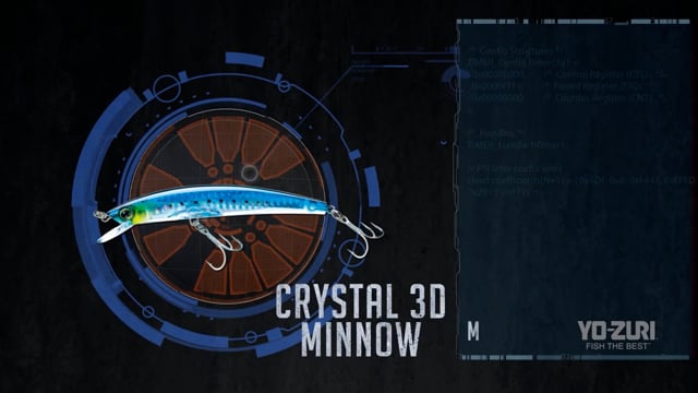 Yo-Zuri Crystal 3D Minnow 6 1/2 inch Magnum Medium Diver