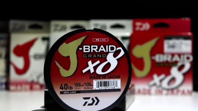 Daiwa J-Braid X8 Braided Line 165 Yards Multi-Color