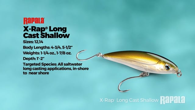 Rapala SXRL-12 X-Rap Saltwater Long Cast Shallow Rip Bait - 4.75 Inch