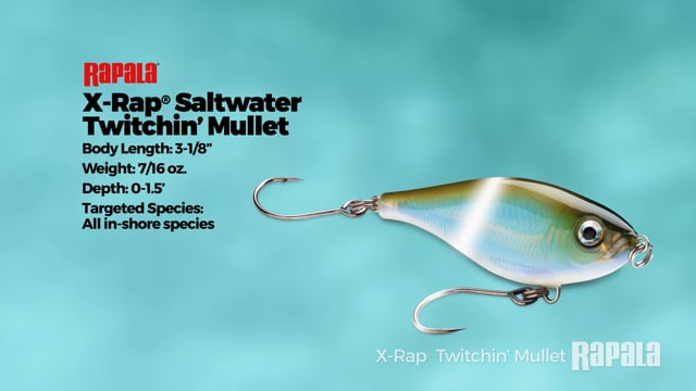 Rapala X-Rap Twitchin' Mullet 3 1/8 inch Sinking Twitchbait