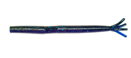 5” Backwater Blue stick worm, soft plastic bait, senko style, bass fishing