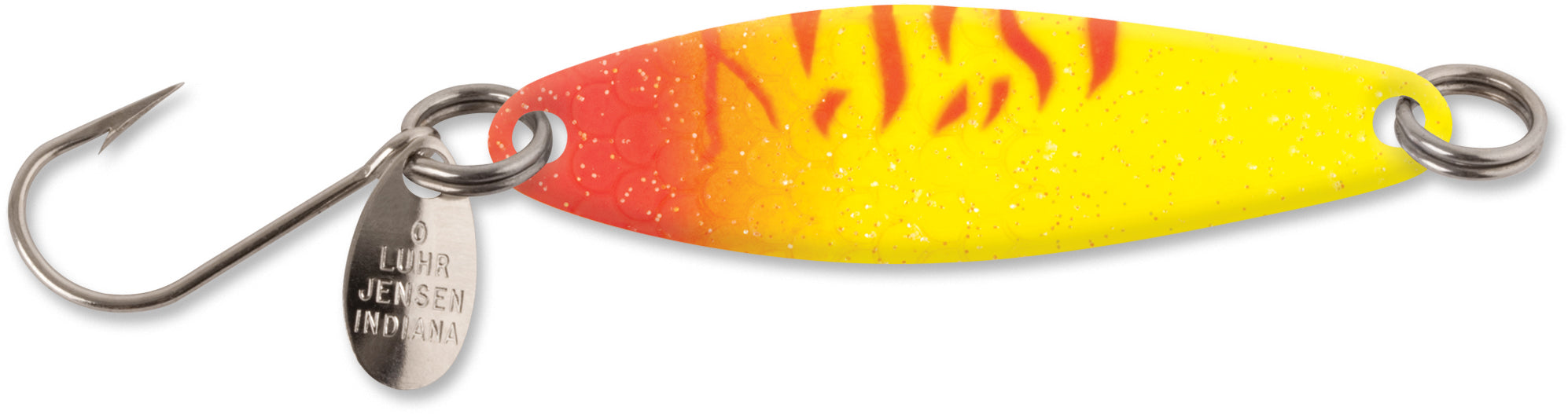 LUHR-JENSEN 1051-002-1184 Fishing Lure, Needlefish, Trolling Spoon,  Kokanee, Trout, Shiny/Watermelon/Yellow Lure