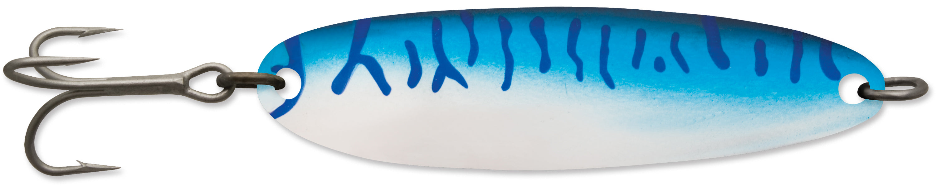 Luhr-Jensen Krocodile Spoon, Chrome/Blue Mackerel