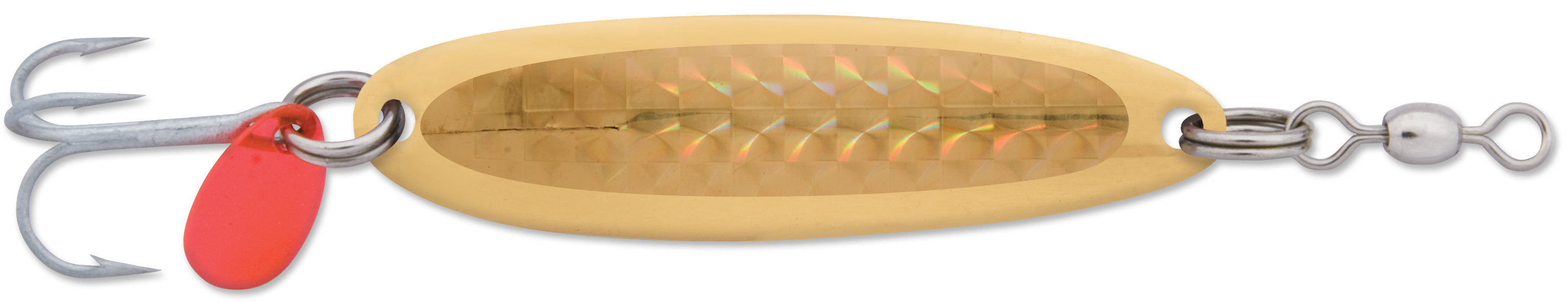 Luhr Jensen Krocodile Spoon - 1/2 oz - Brass/Gold Prism-Lite