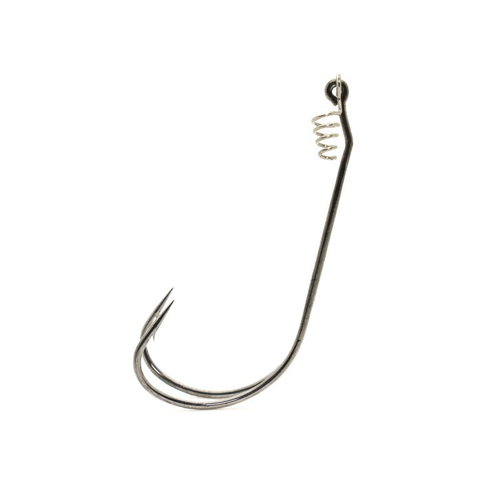 Mustad Plastic Frog Double Hook w/ Spring Baitkeeper 2 pack
