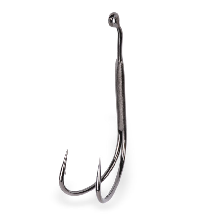 Mustad Plastic Frog 1X Double Hook w/ Spring Baitkeeper 2 pack