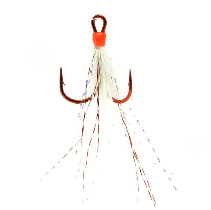 Mustad Feathered Treble Hooks 2 Pack - Size 2 - The Harbour Chandler