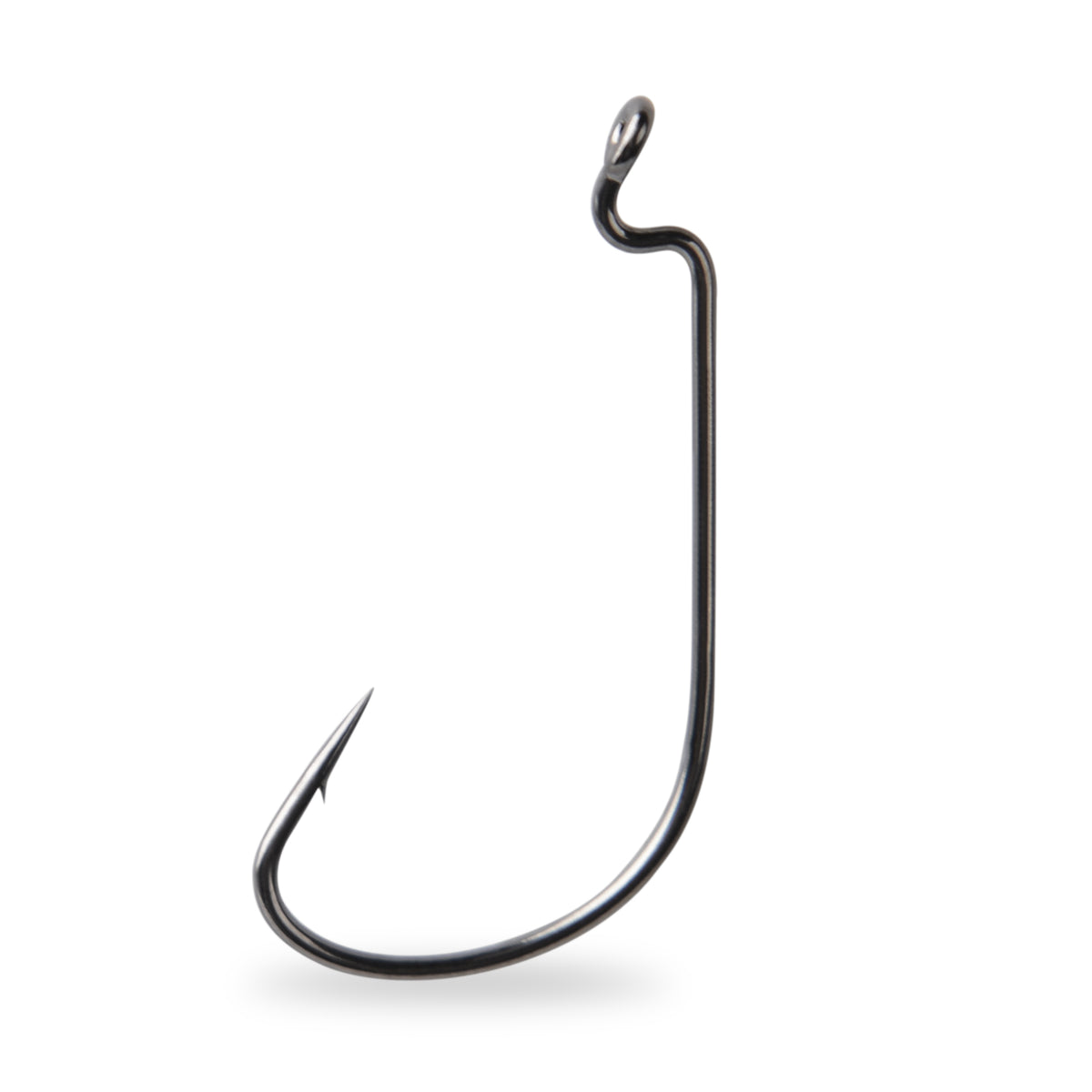 contrasting fish hooks Crossed Single Color Transfer Type Decal StickerDad & ShirtMama Mustad Mega Bite Black Nickel