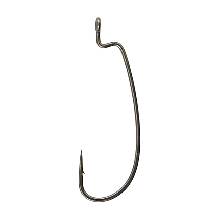  Offset-Worm-Hooks-for-Bass-Fishing-Rubber-Worms -Ewg-Wide-Gap-Bass-Hooks Freshwater Texas Rig Soft Plastics Worms Bait  Fishing Hook Black Red Colored 1/0 2/0 3/0 4/0