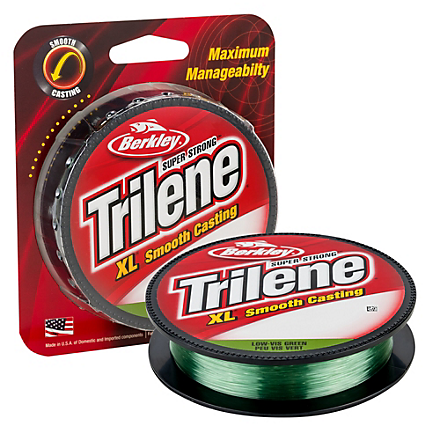 berkley braided fishing line Berkley Trilene XL Low-Vis Green / 4lb