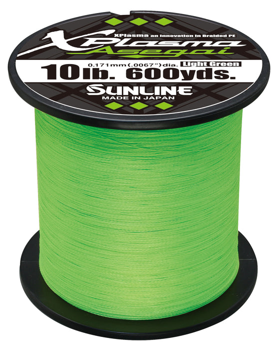 Sunline Xplasma Asegai 10lb 600yd, Dark Green