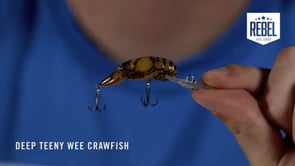 Rebel Deep Teeny Wee Crawfish Lure 1 1/2 inch Medium Diving Crankbait