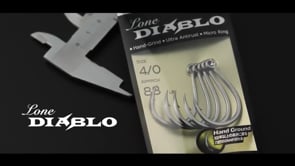 BKK Hooks A-ES-8965 Lonediablo Size 5/0 - 4 Pack, Single Hooks For Lures, Saltwater Resistant