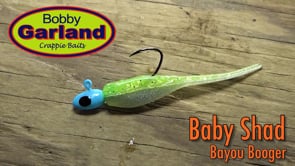 thumbnail image 2 of Bobby Garland Mo Glo Baby Shad 2″ Ghost Glo – 18 Pack, Crappie Fishing Soft Bait 2 of 6