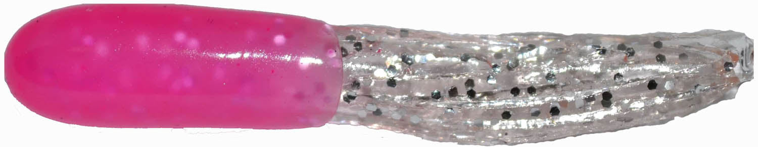Big Bite Crappie Tube - Pink/Clear Sparkle