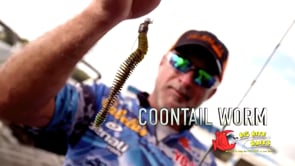 Big Bite Baits Coontail Worm 4 3/4 inch Ribbed Worm