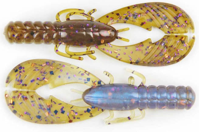 X Zone Lures Muscle Back Craw Border Craw / 4