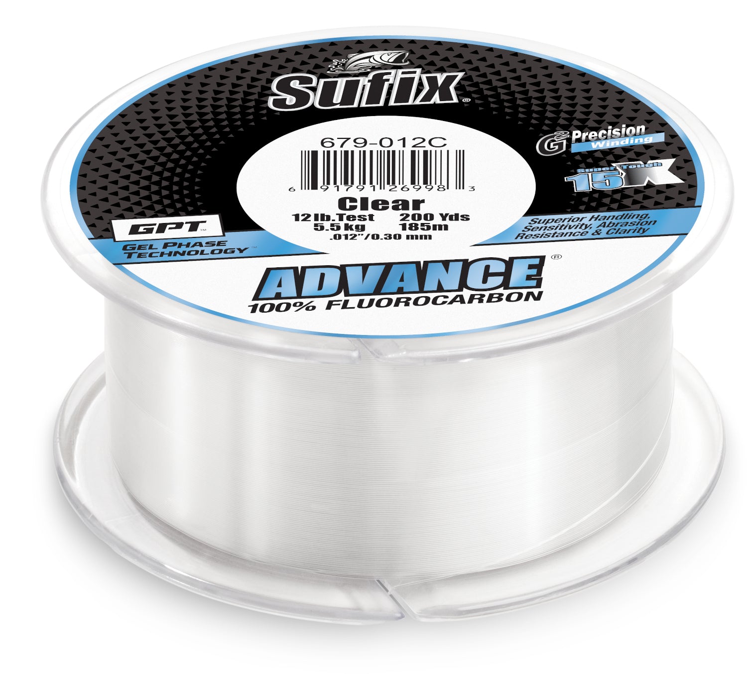 Sufix Advance Fluorocarbon Filler Spool 200 Yards — Discount Tackle