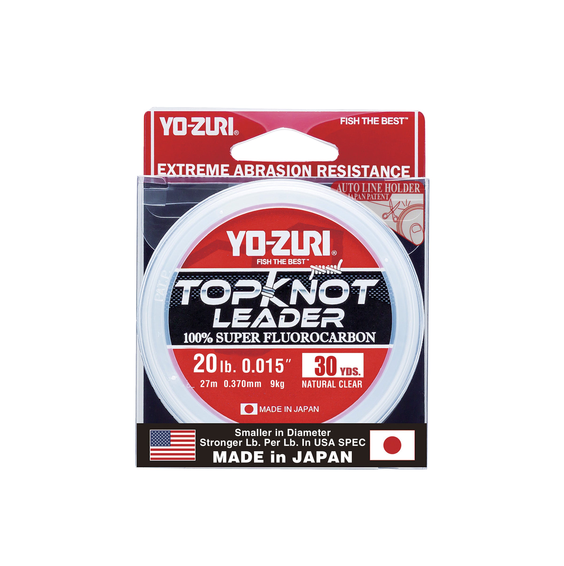 Yo-Zuri TopKnot Leader Fluorocarbon Natural Clear 30 Yards — Discount Tackle