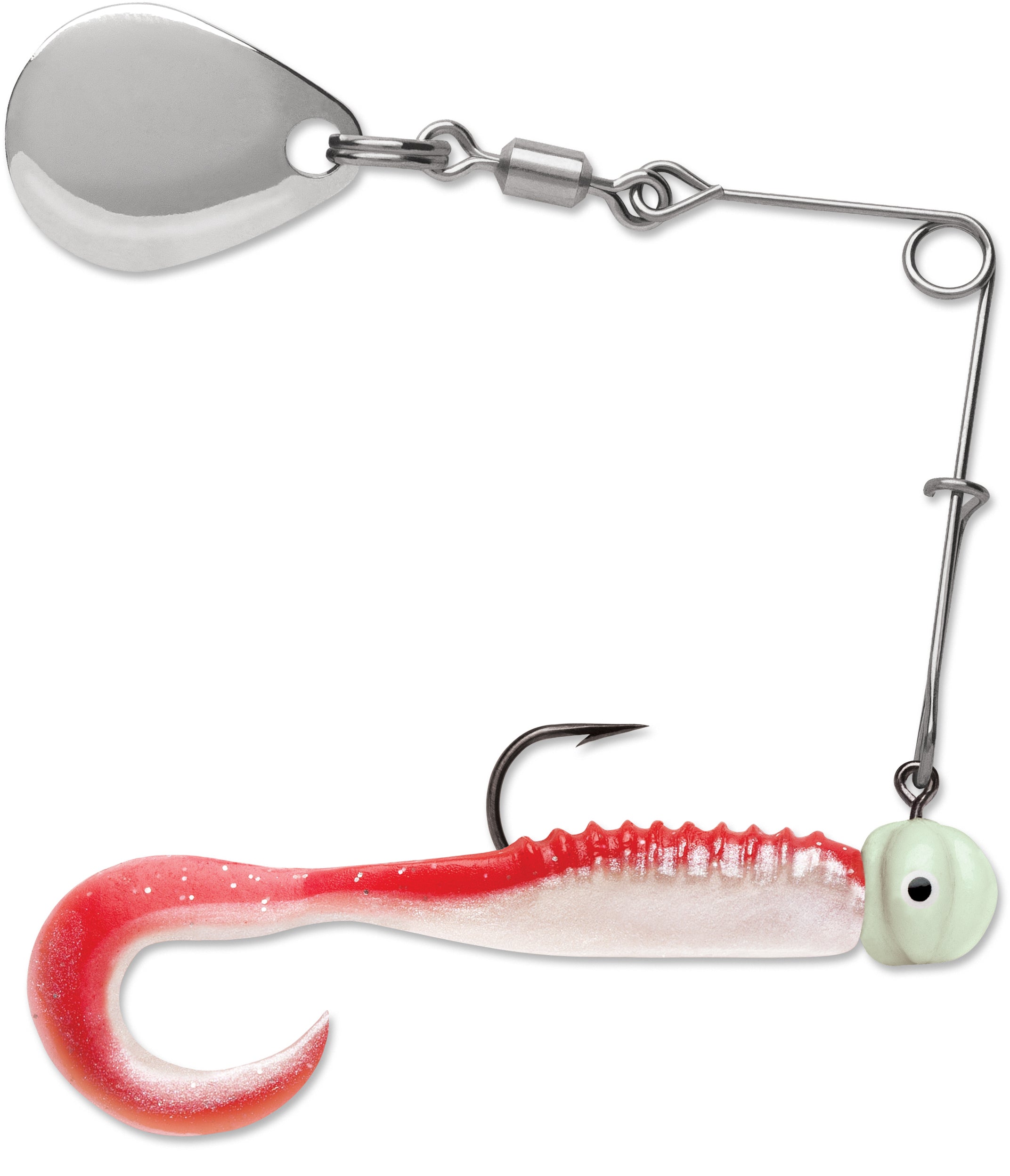 VMC Curl Tail Spinnerbait Red Pearl Glow / 1/16 oz