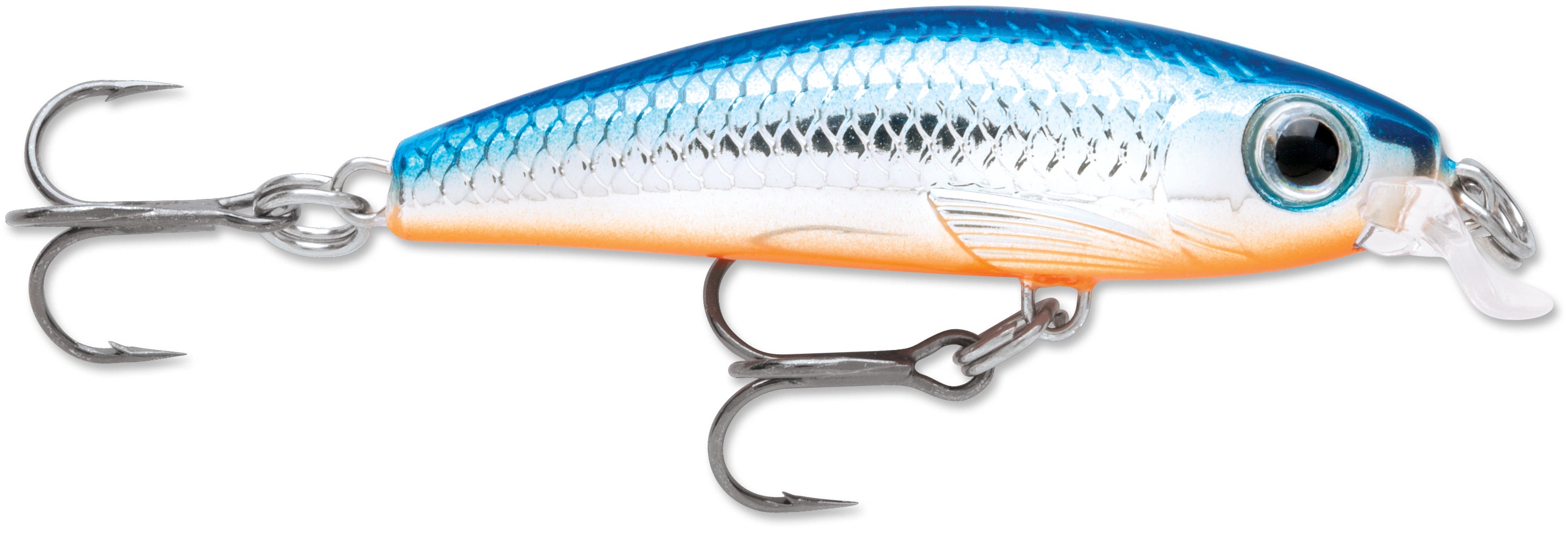 bite light fishing lure Rapala Ultra Light Minnow, Silver Blue