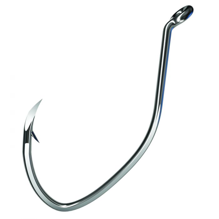 chrome fishing hooks Owner 5110 Oversized Heavy Duty Worm Hook, #11/0, Black : : Sports & Outdoors the Owner ST Owner Straight Shank Worm Hook