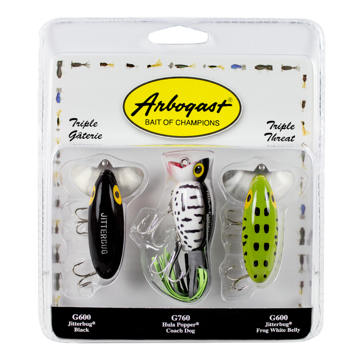 Arbogast Classic Topwater Hard Baits Variety Pack