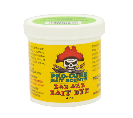 Pro-Cure Bad Azz Bait Dye 4 oz. - Chartreuse Lime Fluorescent