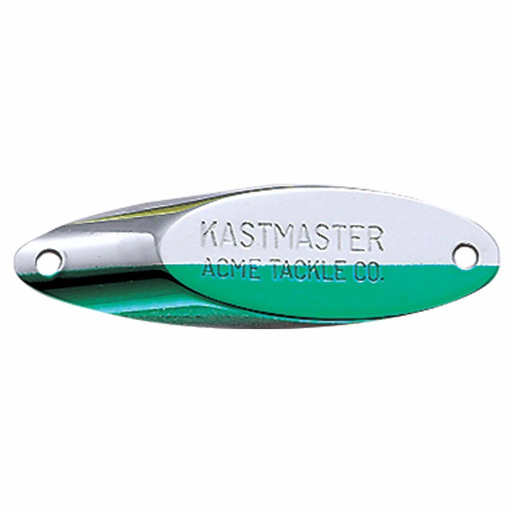 Acme Tackle Kastmaster Fishing Spoon Lure Chrome/Fluorescent Strip 1/12 oz.