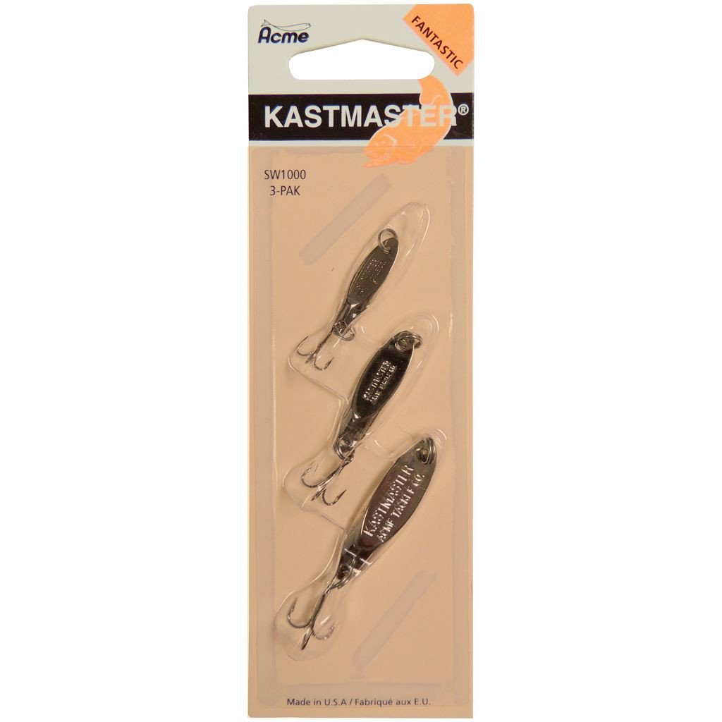 acme kastmaster trout lures Acme Kastmaster Spoon Chrome 3-Piece Kit — Discount Tackle