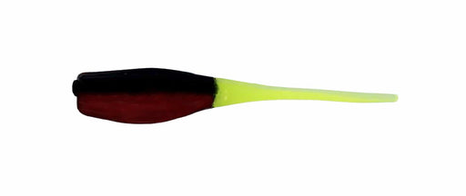 Big Bite Baits Crappie Minnr 2 inch Soft Plastic 10 pack - Black/Red/Chartreuse