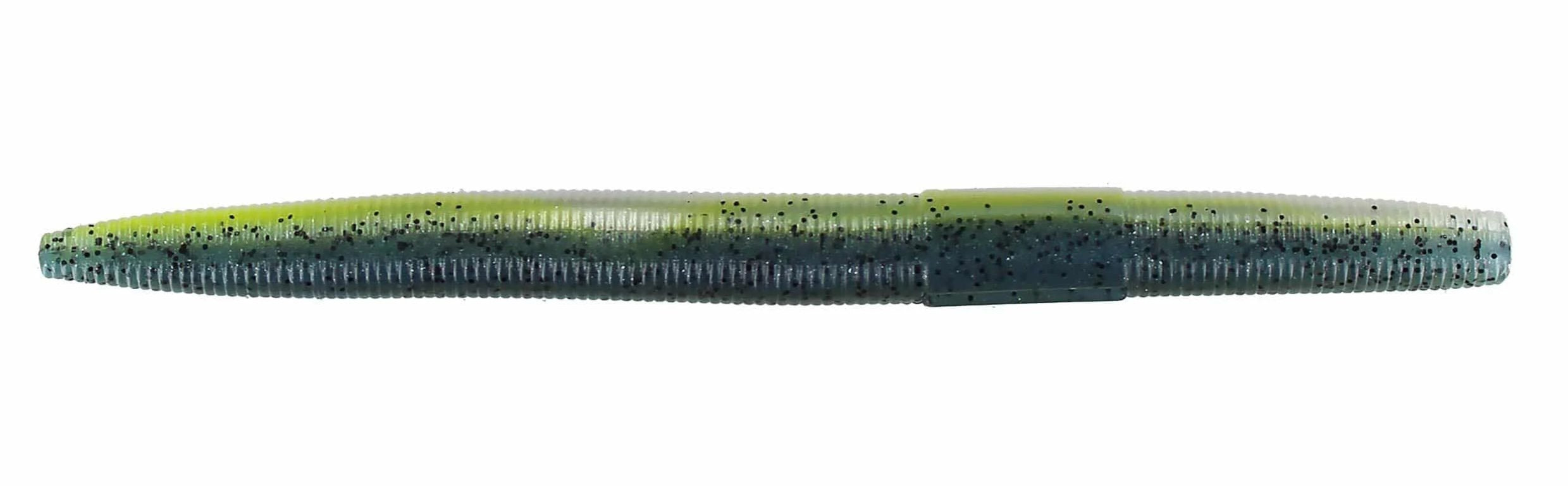 5” Electric Blue stick worm, soft plastic bait, senko style, bass fishing