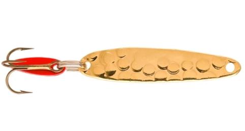 bay de noc ice fishing lures Bay de Noc Lure Co. Swedish Pimple Gold; 1/2 oz