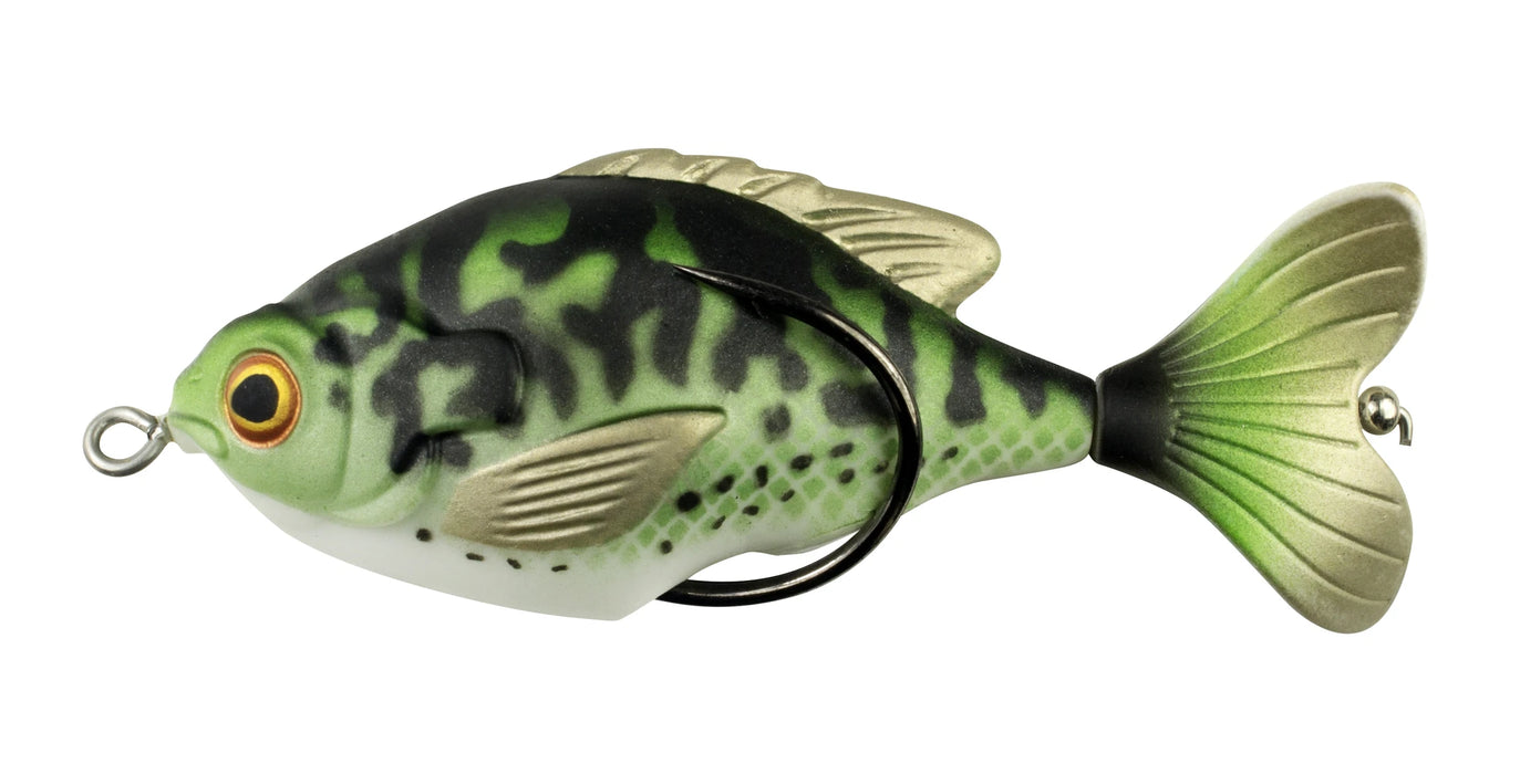 Lunkerhunt Propfish Sunfish 3 1/4 inch Hollow Topwater Prop Lure