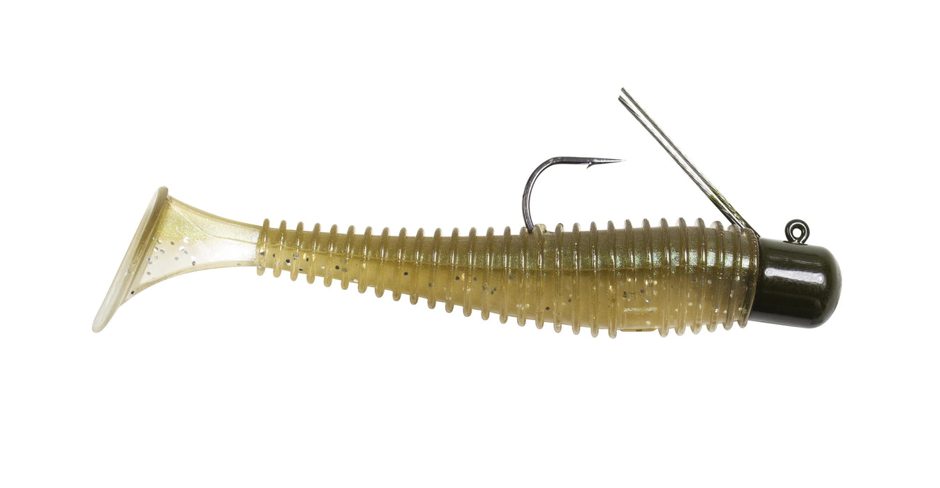 Lunkerhunt Pre-Rigged Finesse Swimbait 3 inch Paddle Tail Swimbait