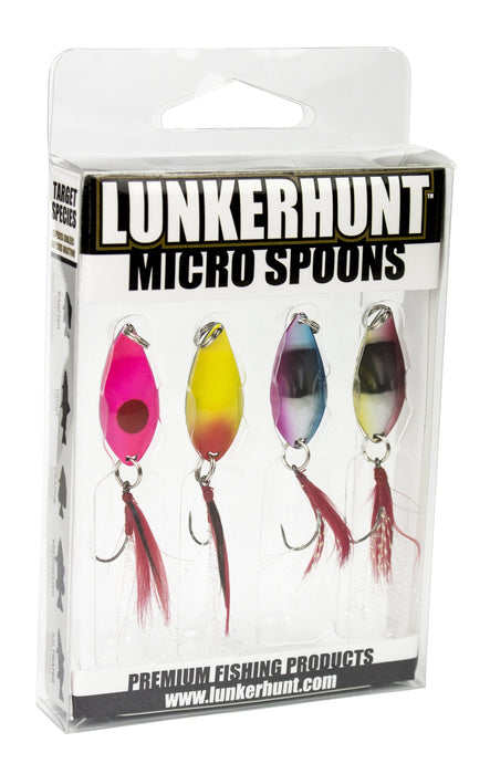 Lunkerhunt Micro Spoon 4-Piece Multi Pack