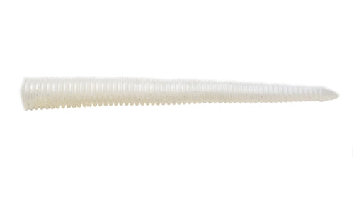 eel tail soft plastic fishing lures Gambler Eel Ribbed Single Tail Soft Plastic Trailer White Lightening / 8 inch
