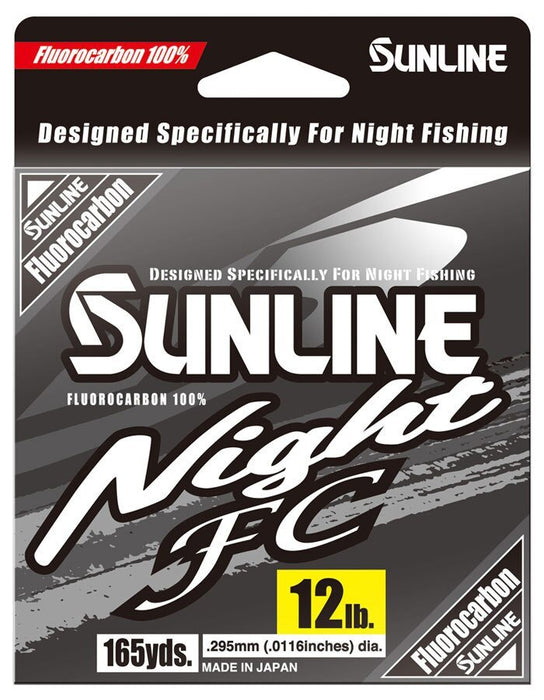 Sunline Night FC Fluorocarbon Hi-Vis Yellow 165 Yards
