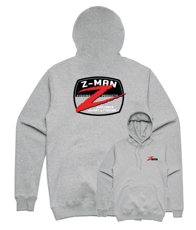 Z-Man Z-Badge HoodieZ (Gray, Medium)