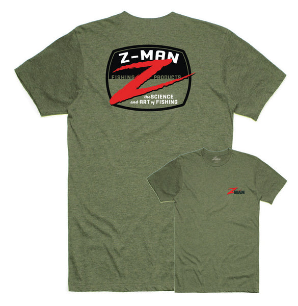 Z-Man Z-Badge Logo Teez Short Sleeve T-Shirt Military Green / XXXL